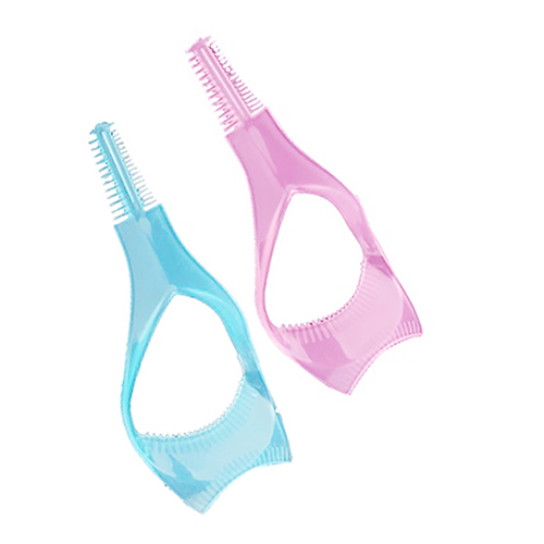 3in1 Mascara Shield Guard Eyelash Brush Curler Guide Applicator Comb Makeup Tool. 
