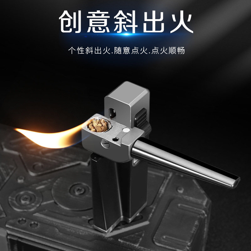New Authentic JOBON Oblique Fire Pipe Lighter Personalized Creative Foldable Multi-Purpose Pipe Integrated Dual-Use. 