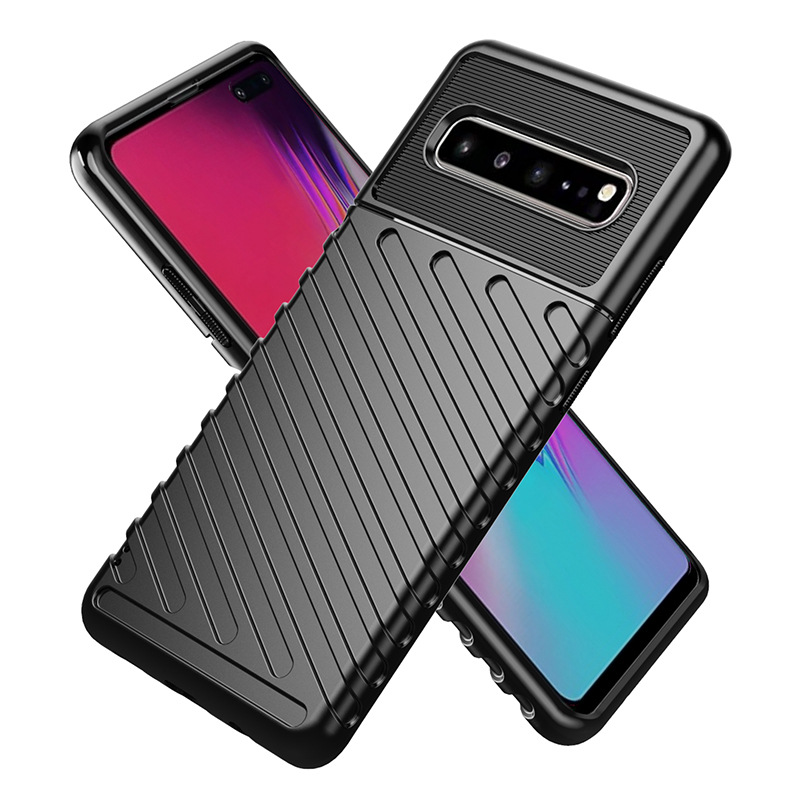 Applicable to Samsung S10 5G Mobile Phone Case Samsung S105G Phone Case Thunder Military Anti-Fall Silicone All-Inclusive. 