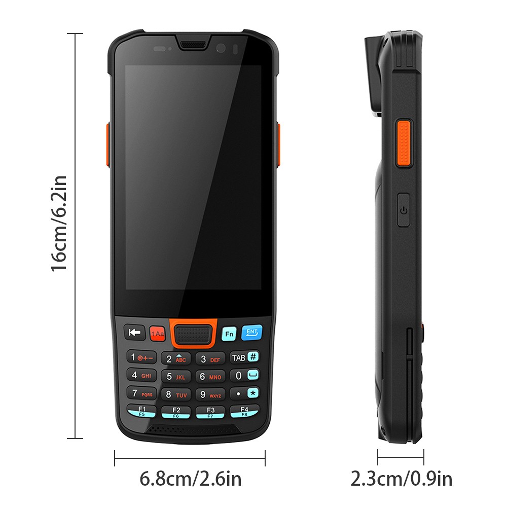 Android 11.0 Barcode Scanner Handheld PDA Terminal with 1D/2D/QR Code Scanning Module. 