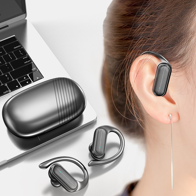 【FUPANG】9D Stereo TWS Wireless Bluetooth5.3 Waterproof Sport Headset with Microphone, Reduction Mini Headphones with LED Display Charging Case. 