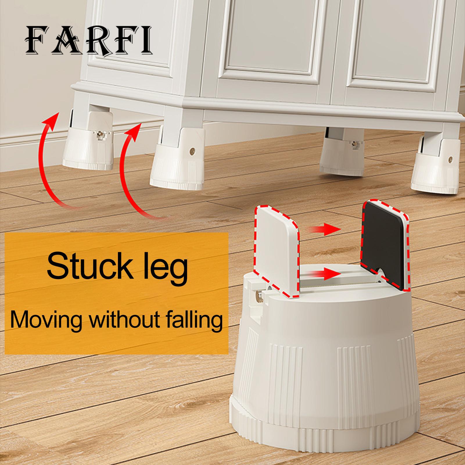 Chair Leg Height Extender Adjustable Furniture Risers with Non-slip Felt Base 1500 Lbs Capacity for Beds Sofas Tables Height Width Adjustable Heavy Duty Chair Risers for Home Office Use. 