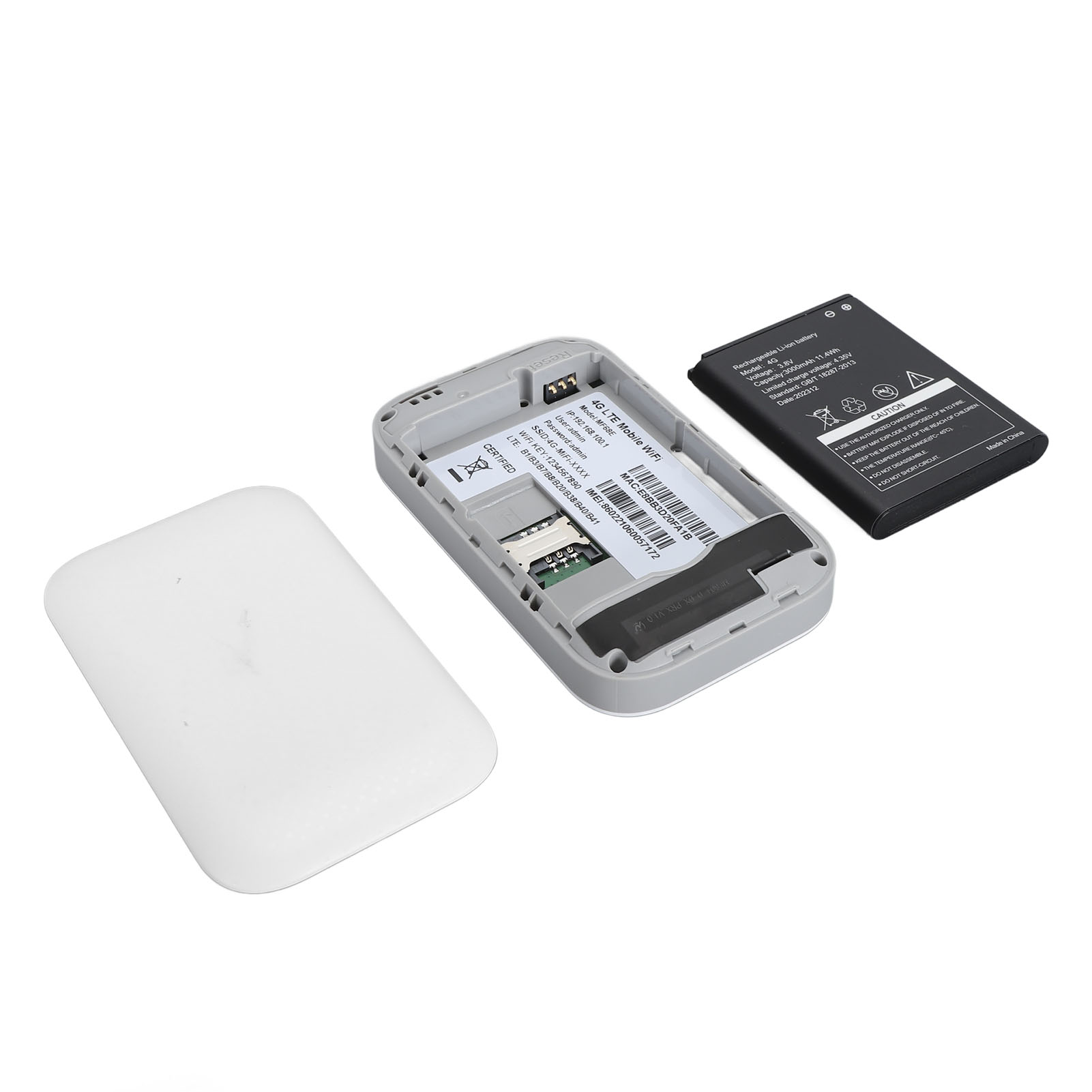 4G LTE Portable WiFi Wireless Router USB Powered LCD Display 300Mbps High Speed Sharing Up to 10 WiFi Devices 4G Mobile WiFi for Europe. 