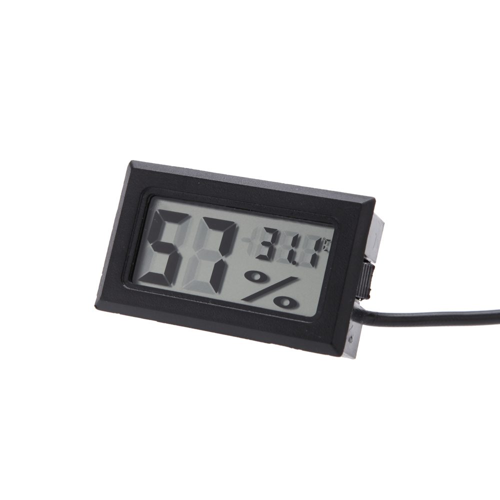 Temperature Humidity Sensor Digital LCD Display With Temperature Humidity Meter Gauge Thermometer Hygrometer Temperature Sensor Outdoor Cables Sensor. 