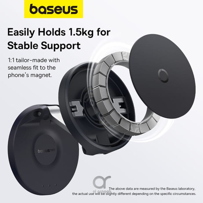 Baseus MagPro Foldable Magnetic Phone Holder 360° Rotatable Adjustable Arm Wall-Mounted Stand. 