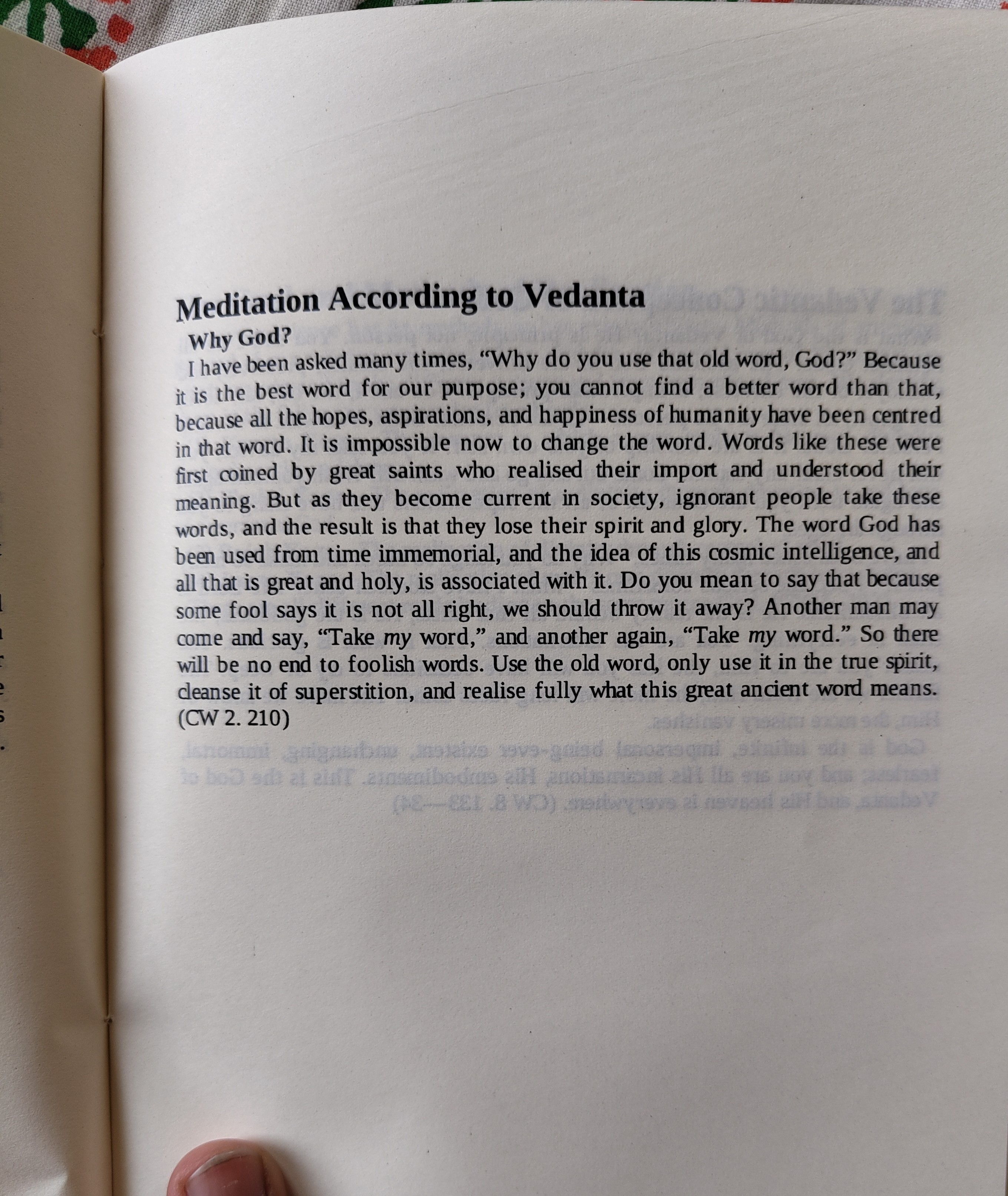 Meditation and Its Methods by Swami Vivekananda. 