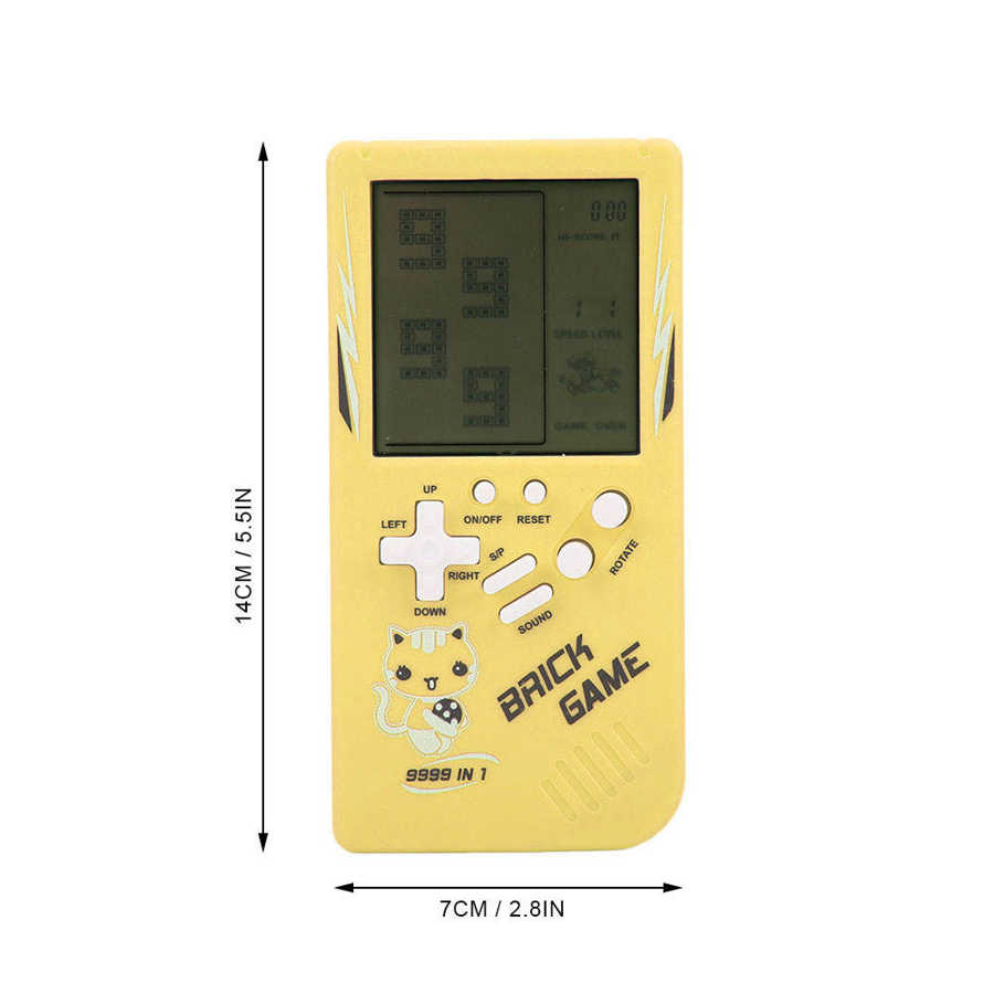 【happy one】Classic Machine Tetris Game Portable Game Console Toys For Child. 