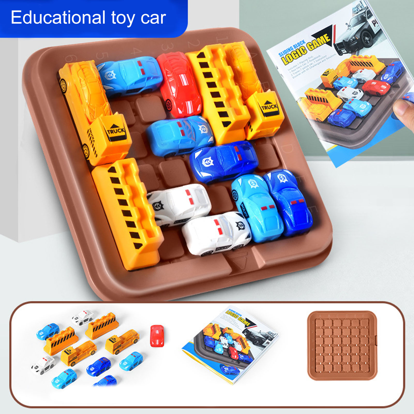 Traffic Jam Toy Improve Concentration Traffic Jam Logic Kids Toy