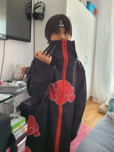 Cosplay Naruto Disfraz Anillo Itachi Kanji Ajustable Aldea Oculta