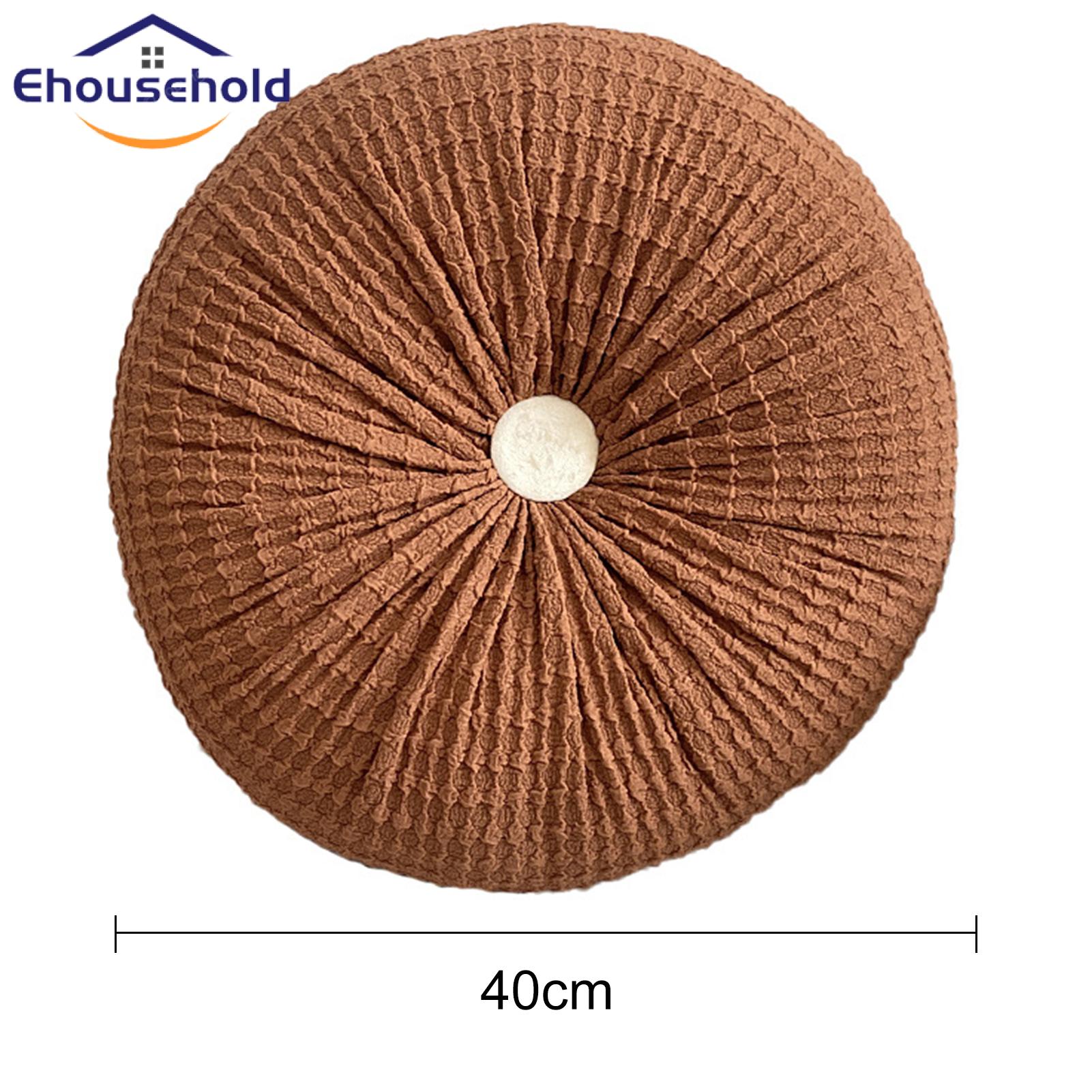 Handmade Circular Design Pillows Luxurious Handmade Round Throw Pillows for Office Chair Sofa European Style Solid Colour Cushions for Southeast Asian Buyers Round Decorative Throw Pillows. 