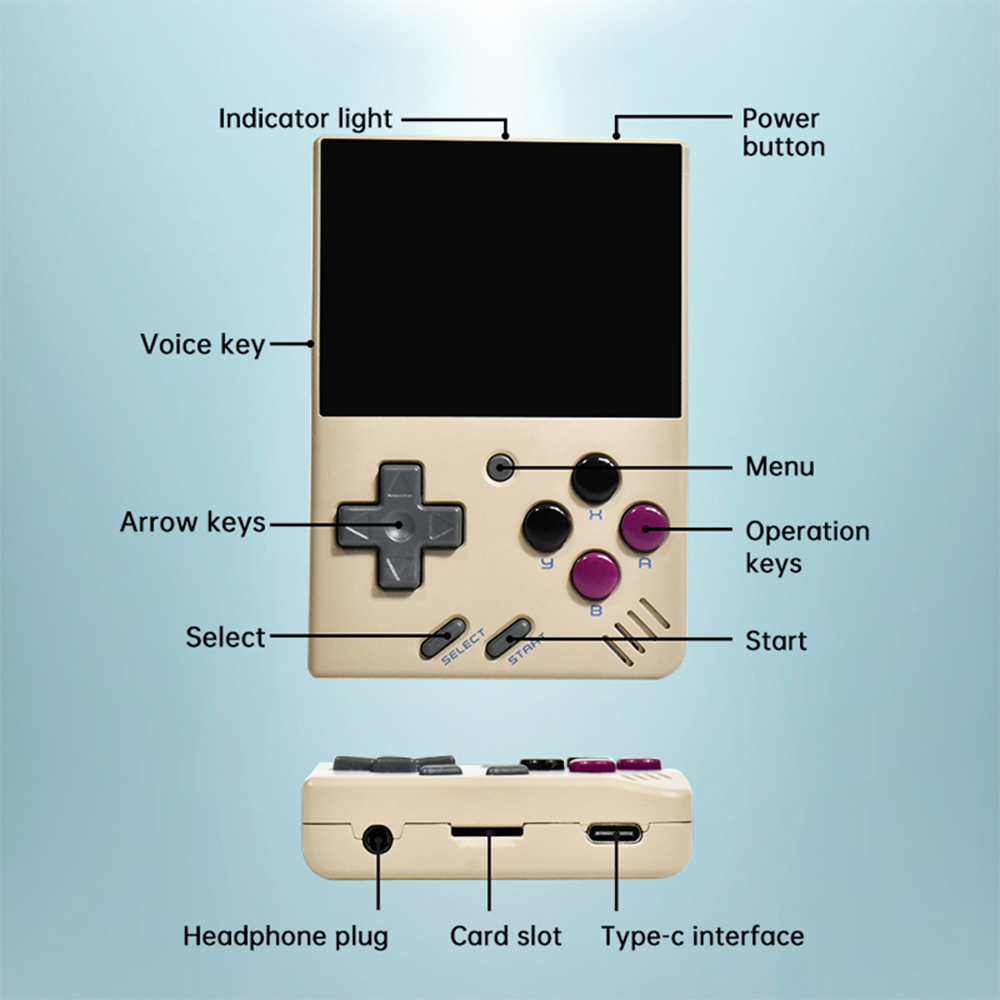 Miyoo Mini V4 Free Film Retro Handheld Game Console 2.8Inch IPS Screen Video Game Console Linux System Gaming Emulator Portable. 