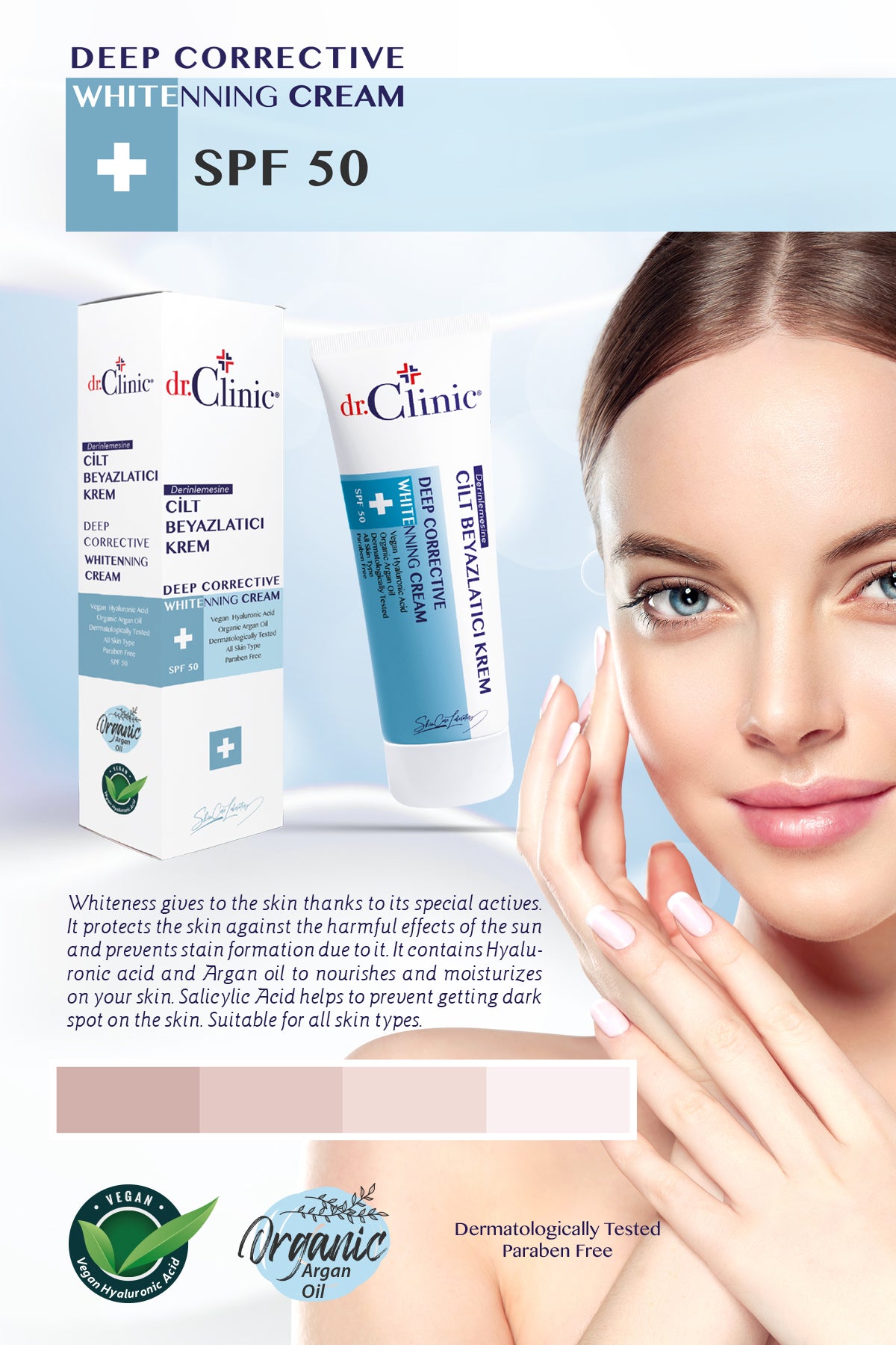 Dr. Clinic Deep Corrective Whitening Cream-50ml. 