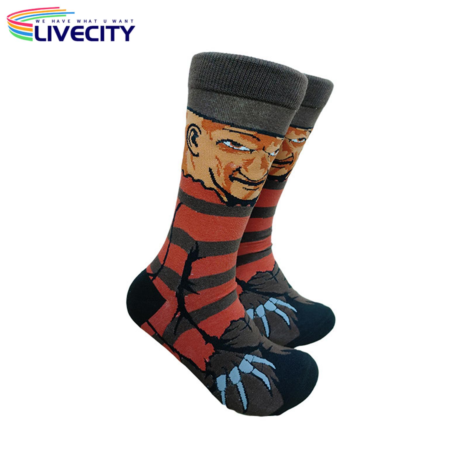 Cute Halloween Design Socks Adorable Halloween Socks Perfect Gift for Festive Fun Soft Stretchy Cute Cartoon Pattern Tube Socks
