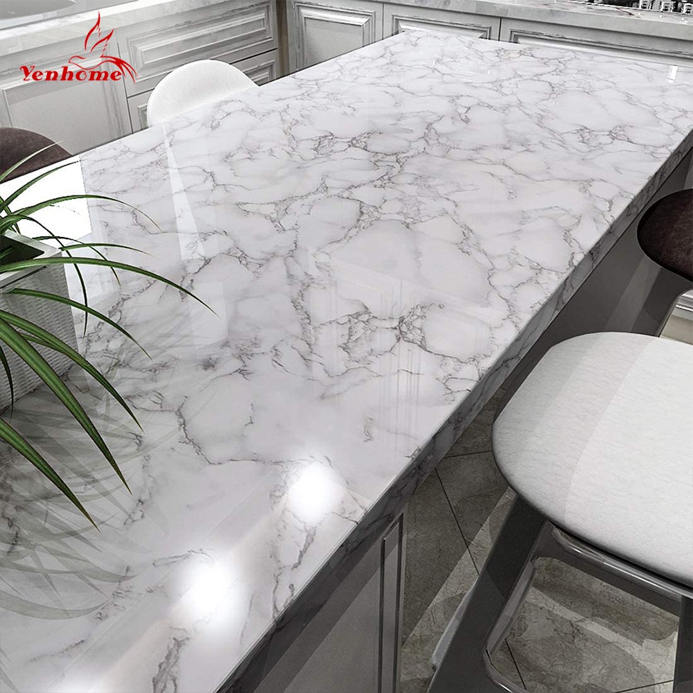 40 sqf Waterproof Sticker Modern Kitchen Table Countertop Furniture Renovation Wallpaper