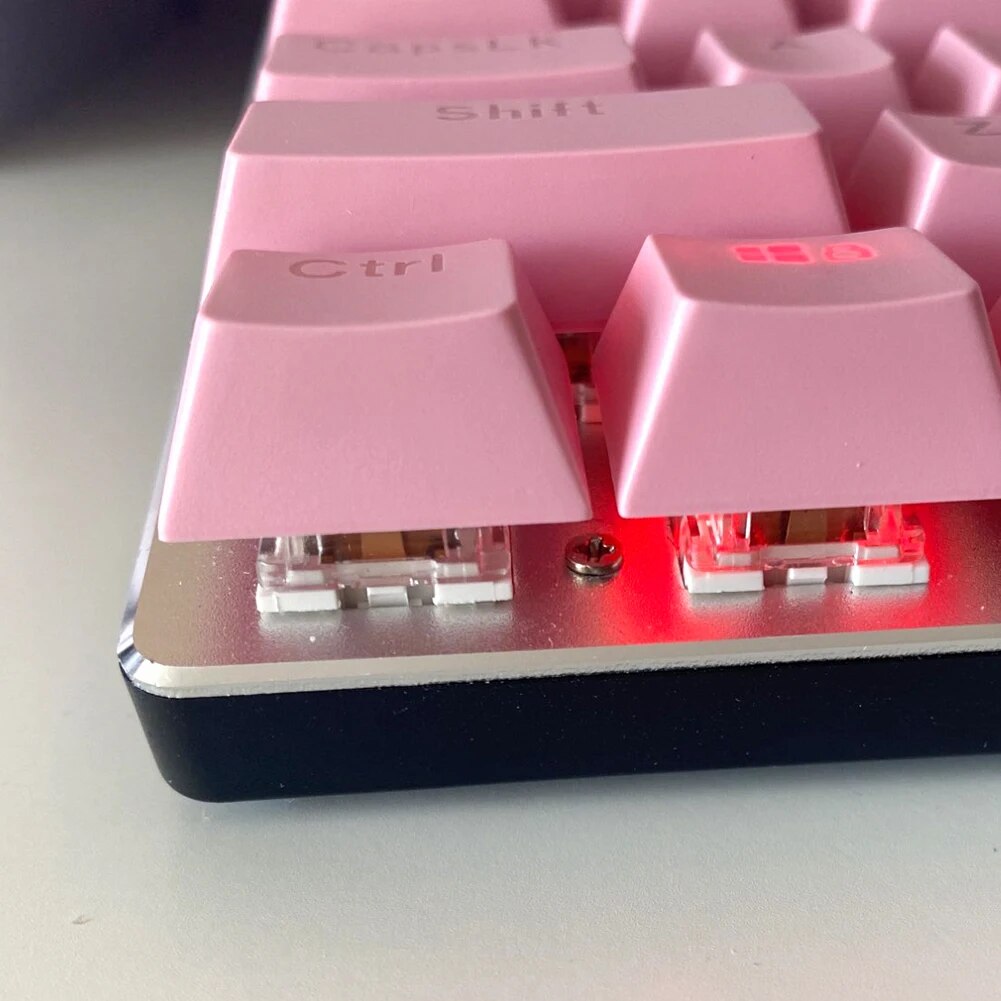104pcs Universal Keyboard Keycaps Ergonomic Blank Keycap For Cherry MX Mechanical Keyboard Replacement Backlit Key Caps. 