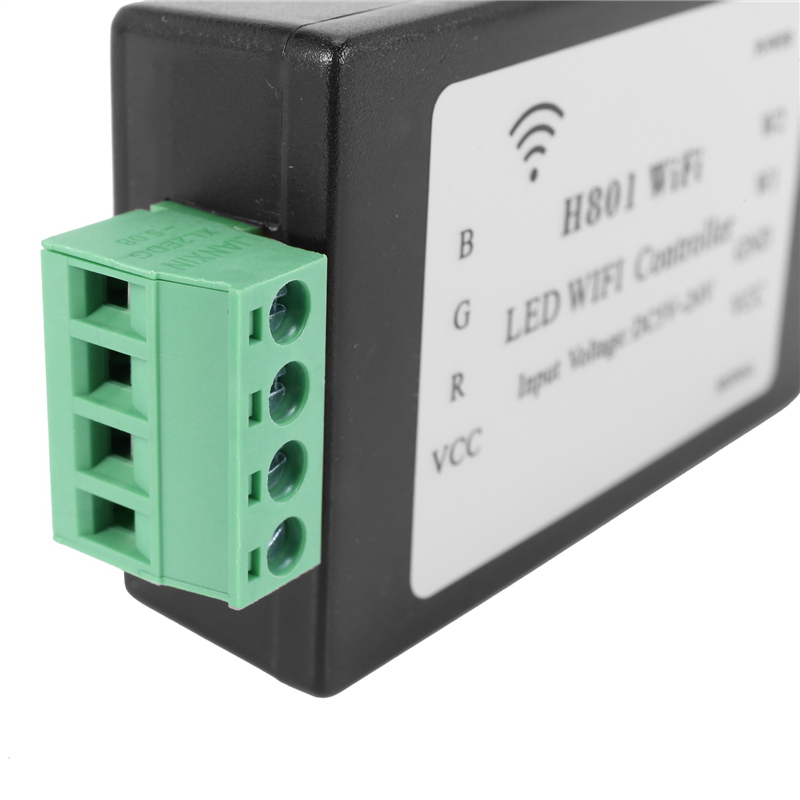 H801 WIFI Controller-5 x LED WiFi Controller-Black. 