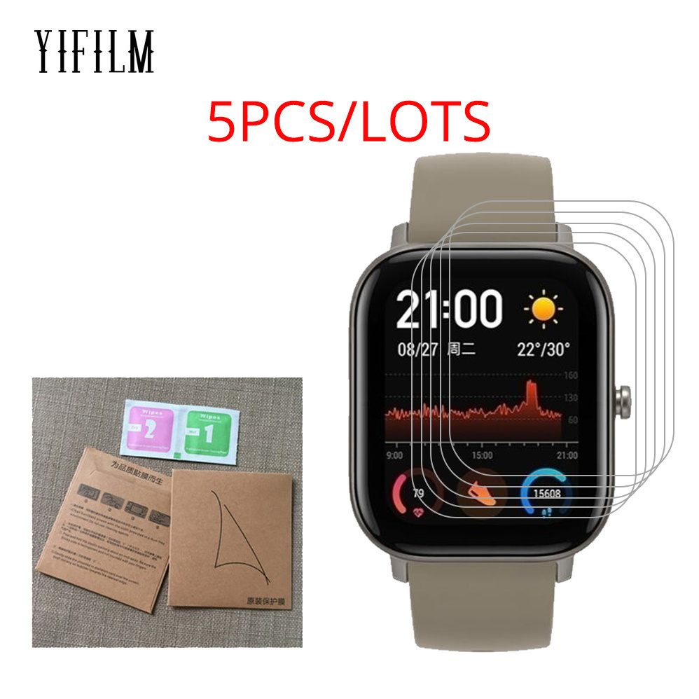 Full coverage of the protective film ro GTS2e GTSite GTCE S LBIT PA Mi Amaz5 pieces Xiaomi Mi Hua fit Bip 5 U S 2 3 4 Mini POP P 4 screen preservation TPU film