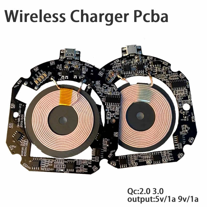 【happy one】VEEAII Qi wireless pcba circuit b For 8 plus iphone 7 iphone x Quick Charge 3.0 Coil For samsung galaxy s9. 
