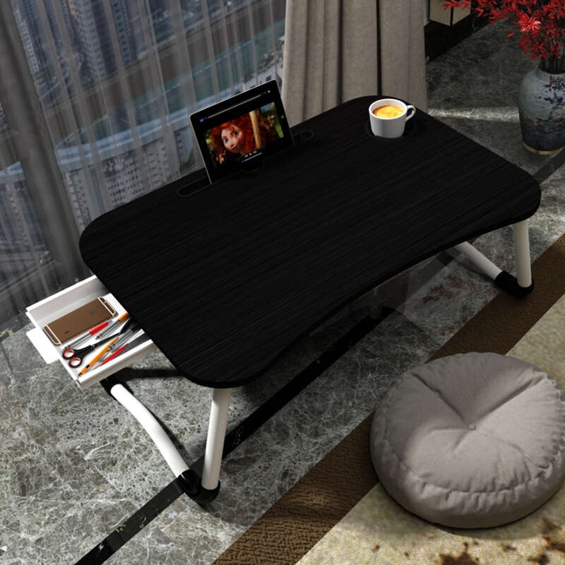 Laptop desk in bed, simple small table, student dormitory study lazy person desk, folding table. 