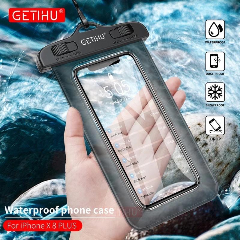 New Underwater Waterproof Rainproof Mobile Case PVC Bag Transparent Touch  Screen Premium Cell Phone Pouch Cover For Travel Hiking Rainy Season Monsoon