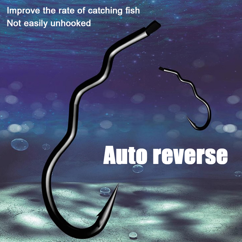 Automatic Flip High Carbon Steel Carp Fishing Hooks Sharp Barbed 12Pcs/Pack  Fishhooks For Fishing Accessories Hudduo | Daraz.com.bd