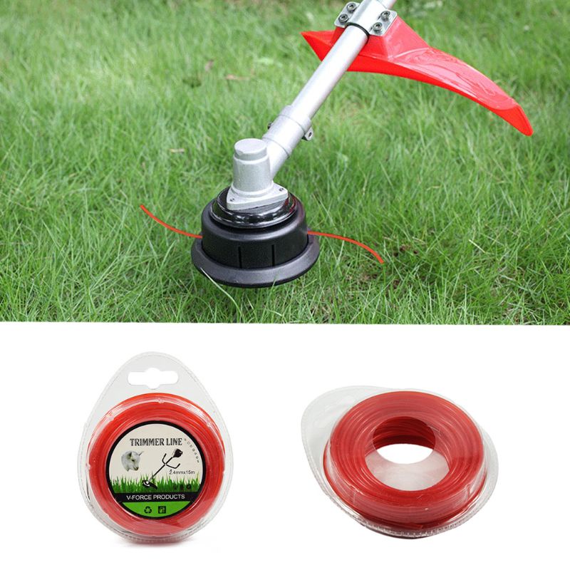 PCF* 2.4mm15m Grass Cut Strimmer Line Round Nylon Cord Wire String For Grass Trimmer. 