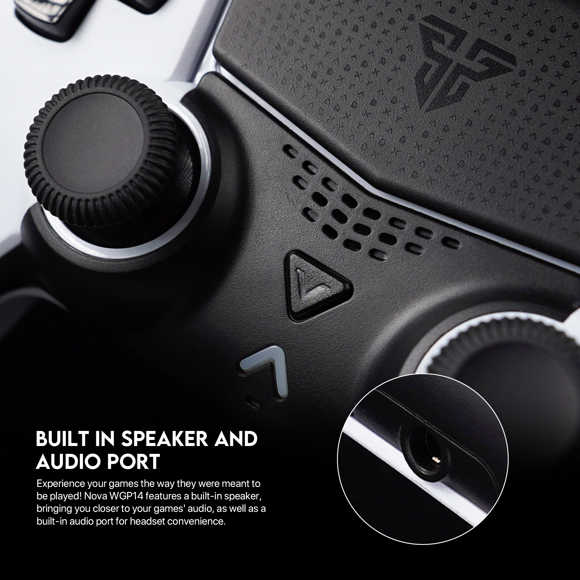 FANTECH WGP14 NOVA Multi-Platform GamePad Anty-Drift Hall Effect Stic Customizable Macro Rear Triggers Motion Sensor Gaming Gamers Controller For PS3, PS4, IOS, Android & Windows 22 buttons.. 