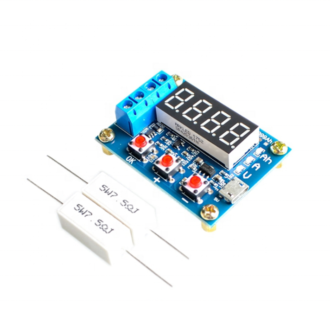 Hw-586 Zb2L3 1.2V 12V 18650 Li-Ion Lithium Battery Capacity Tester Resistance Lead-Acid Battery Capacity Meter Discharge Tester - Power Bank Circuit. 