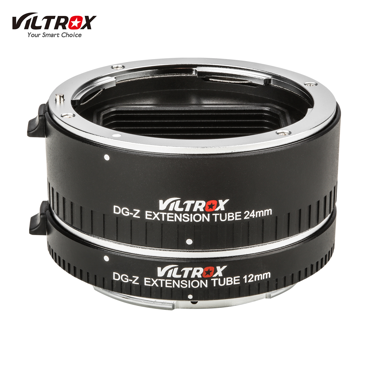 Viltrox DG-Z Automatic Macro Extension Tubes 12mm 24mm Full Frame Metal Adapter Ring Auto Focus Auto Exposure TTL Metering Compatible with Nikon Z Mount Cameras Lens Accessories. 