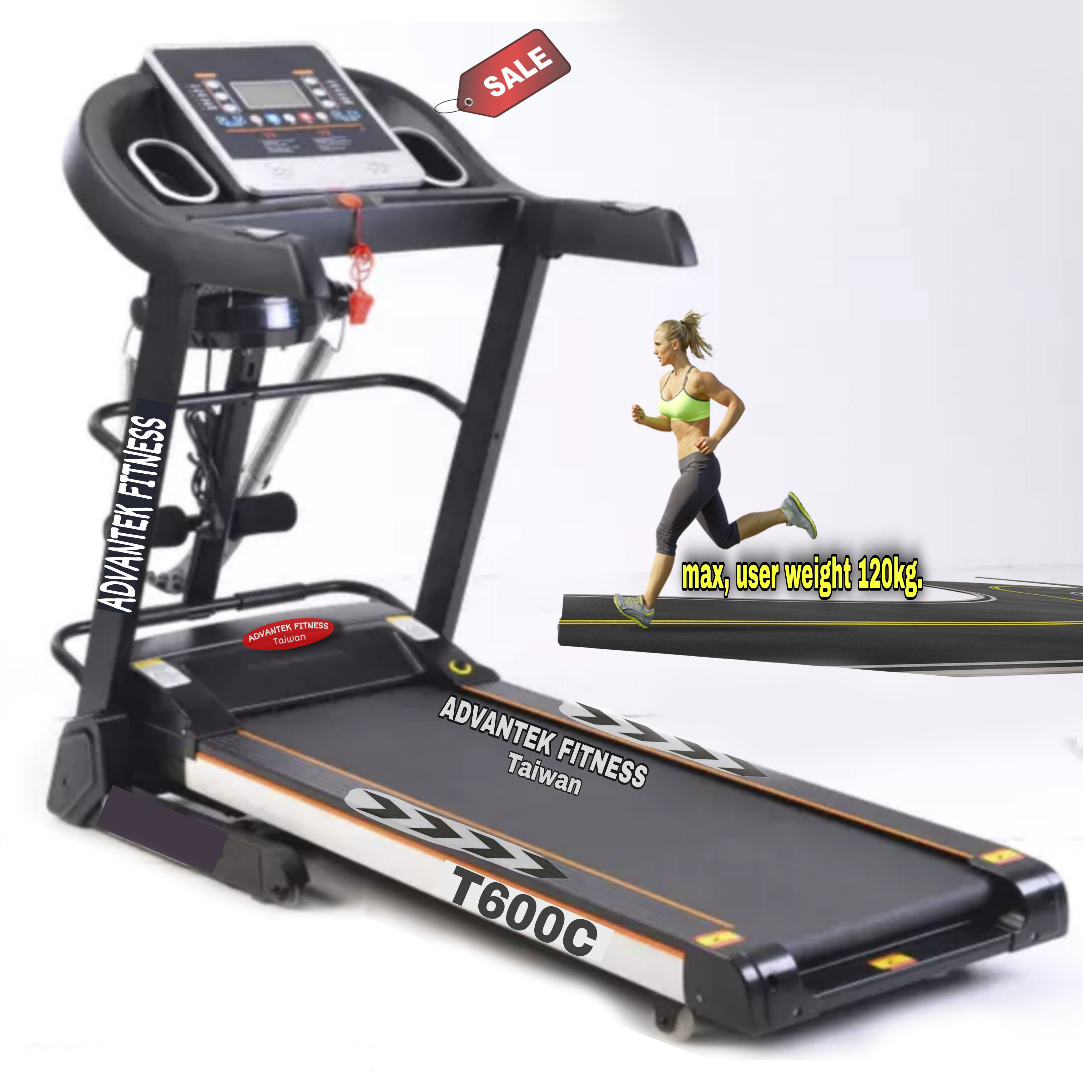 T600C MOTORIZED TREADMILL ,,MULTIFUNCTION '5 in1'. 