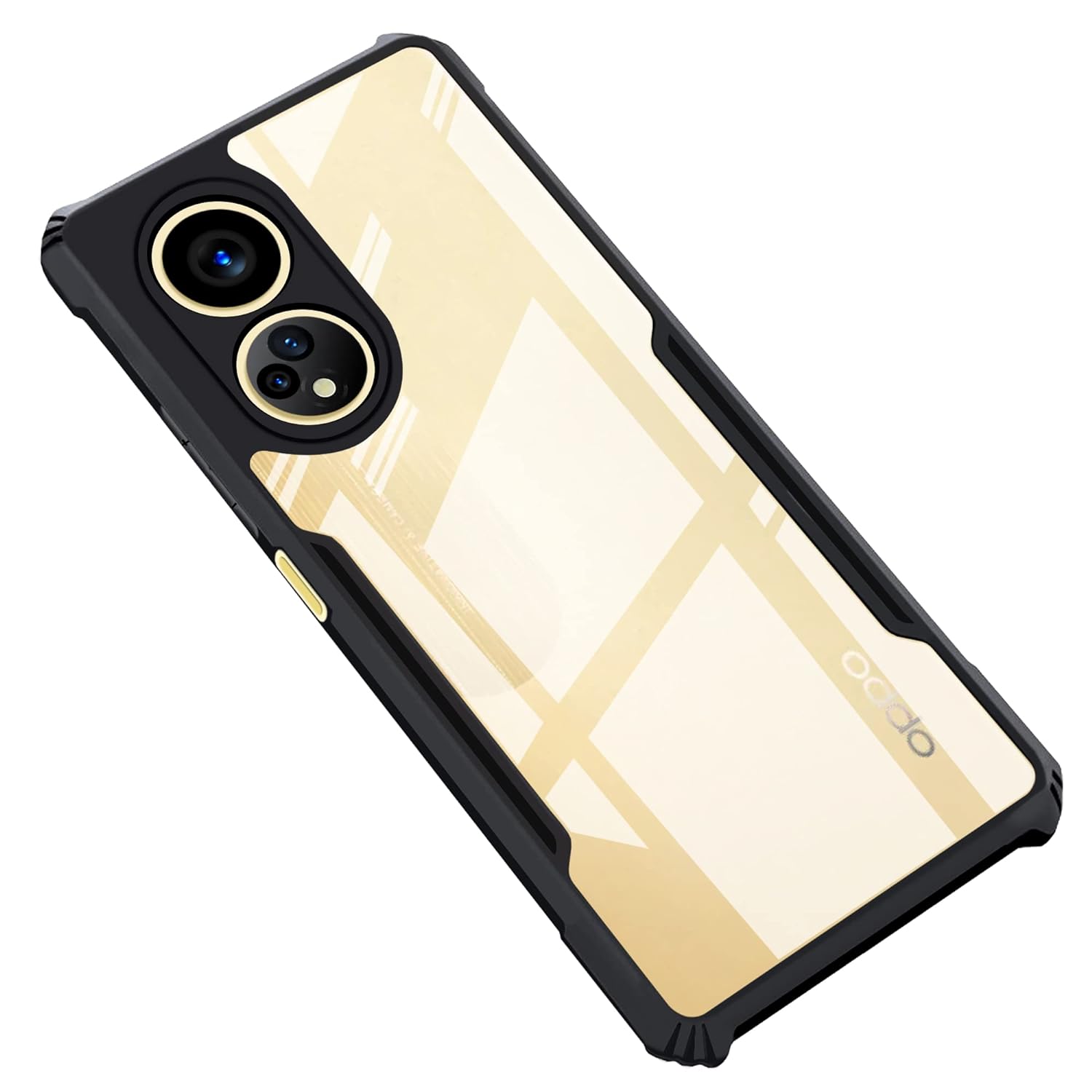 Oppo F23 5G / Oppo A1 5G / OPPO A98 5G Edge-Reinforced Shockproof Cushion Back Clear Hybrid Transparent Hard Cover Casing-E_Store