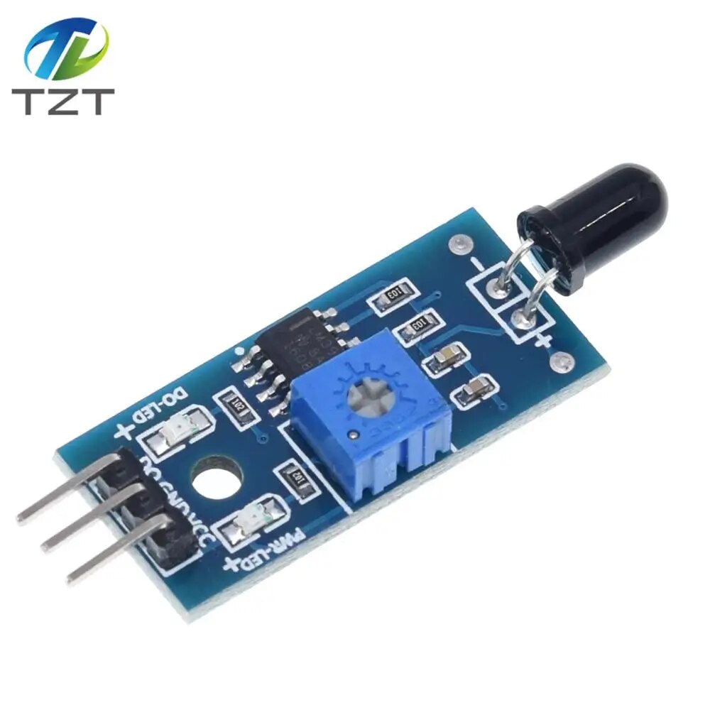 【Daily Necessities For Anyone Store】LM393 4 Pin IR Sensor Fire Detector Infrared Receiver Module for arduino Diy Kit. 