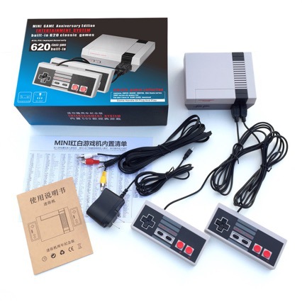 NES TV 8-bit game classic red and white console, built-in 620 FC games, hot selling