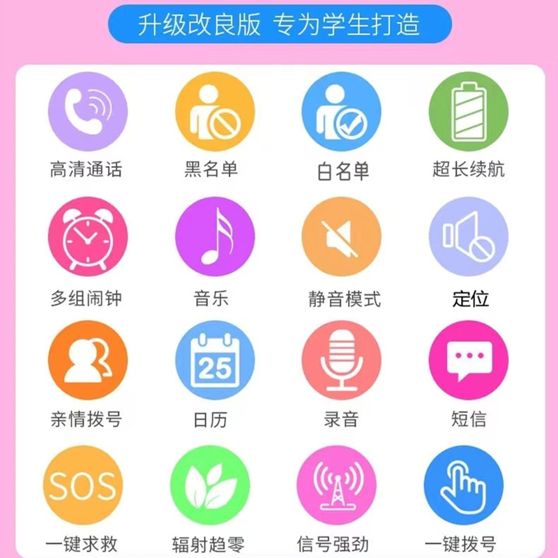 Ring Net Small Mobile Phone No Internet Game Mobile All Netcom 4G Children Primary and Secondary School Cartoon Mobile Phone Factory Wholesale