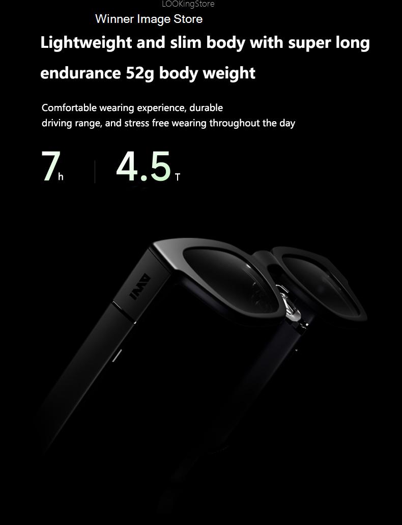 INMO Go Smart AR Glasses Wireless Ultra Light Portable AI Assistant Glasses Music/Call/Translation for iPhone/Android. 