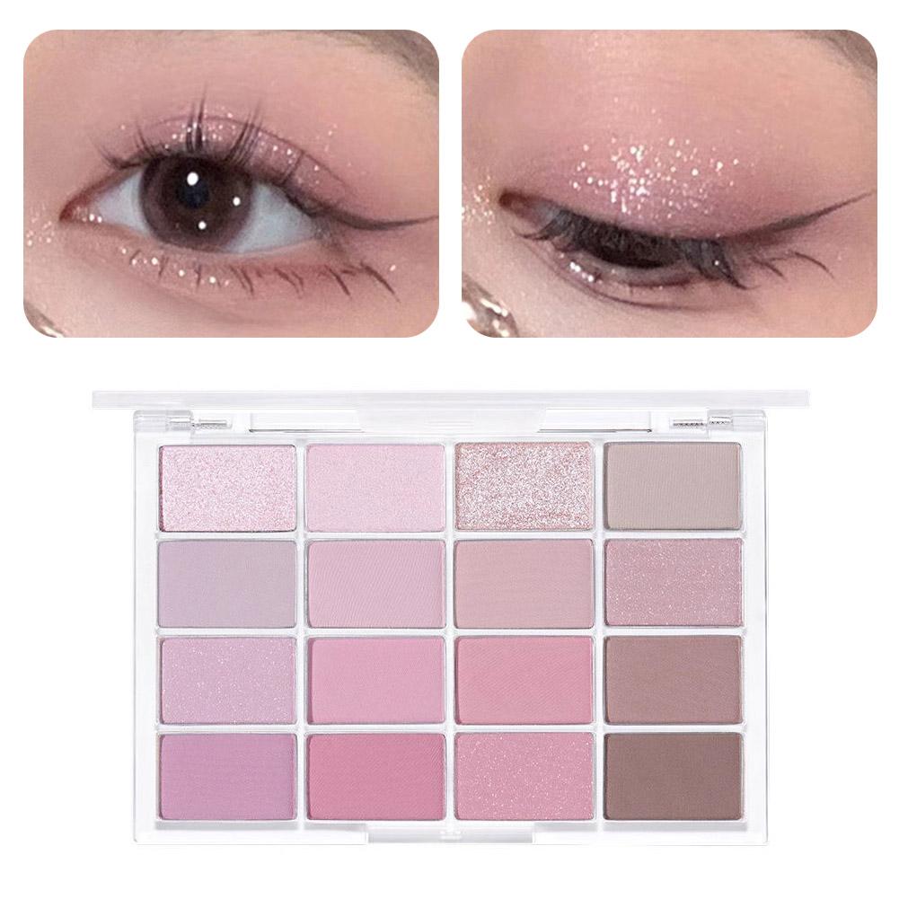 16 Color Korean Eyeshadow Palette Matte Pearlescent Saturation Long Low Earth Lasting Color Eye Palette Eye Shadow Makeup R7