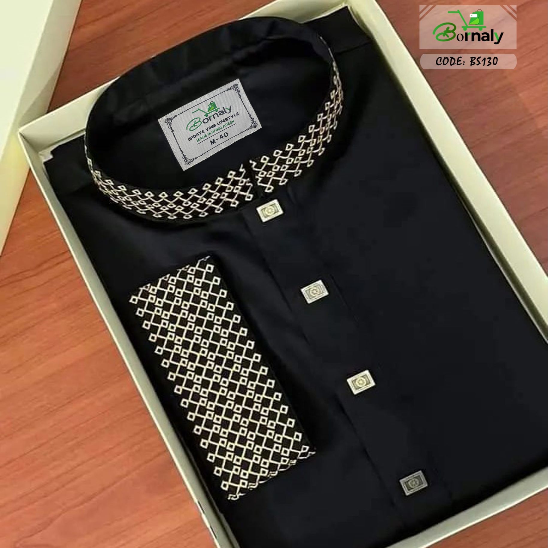 Exclusive Embroidery Cotton Punjabi for Men - Elevate Your Traditional Look with Premium Quality