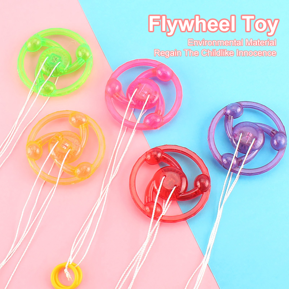SF Novel Child Toy Luminous Pull Wire Flywheel Toy Flash Pull Wire Led Flywheel Whistle YoYo