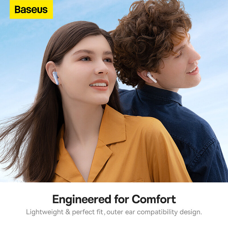 Baseus Bowie WX5 Wireless Bluetooth Earphone With 4 ENC Mics Ultra Low-Latency Wireless Earbuds Spatial Audio App Support Long Battery. 