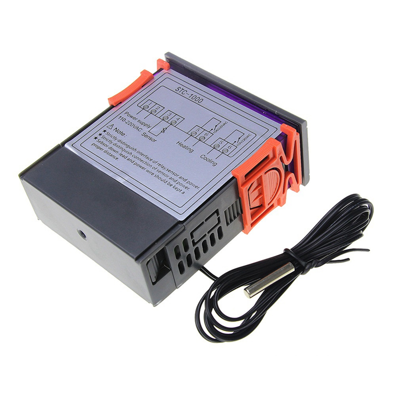 LED Digital Temperature Controller AC 110-220V 10A for Heater Freezer Fridge. 
