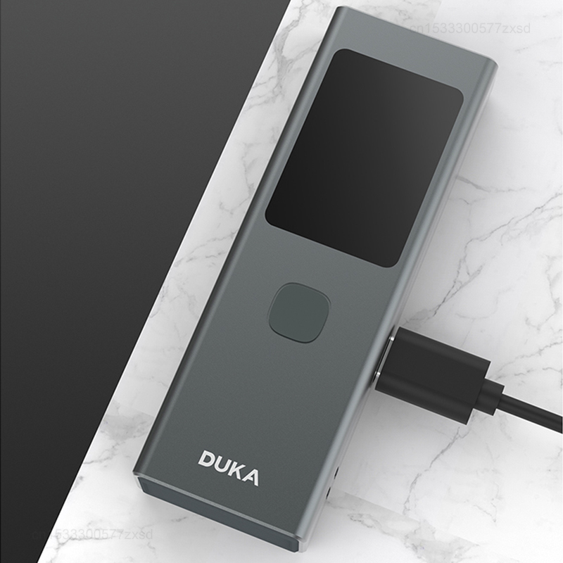 Xiaomi duka atuman ls6 laser rangefinder 40m handheld distance angle meter measuring tool rechargeable digital measuring ruler. 
