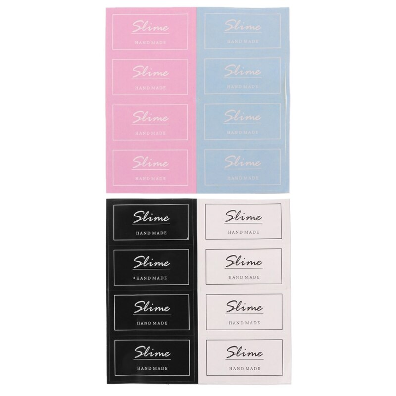 【happy one】Sell  Slime Containers Box Sticker Slime Supplies DIY Accessories. 