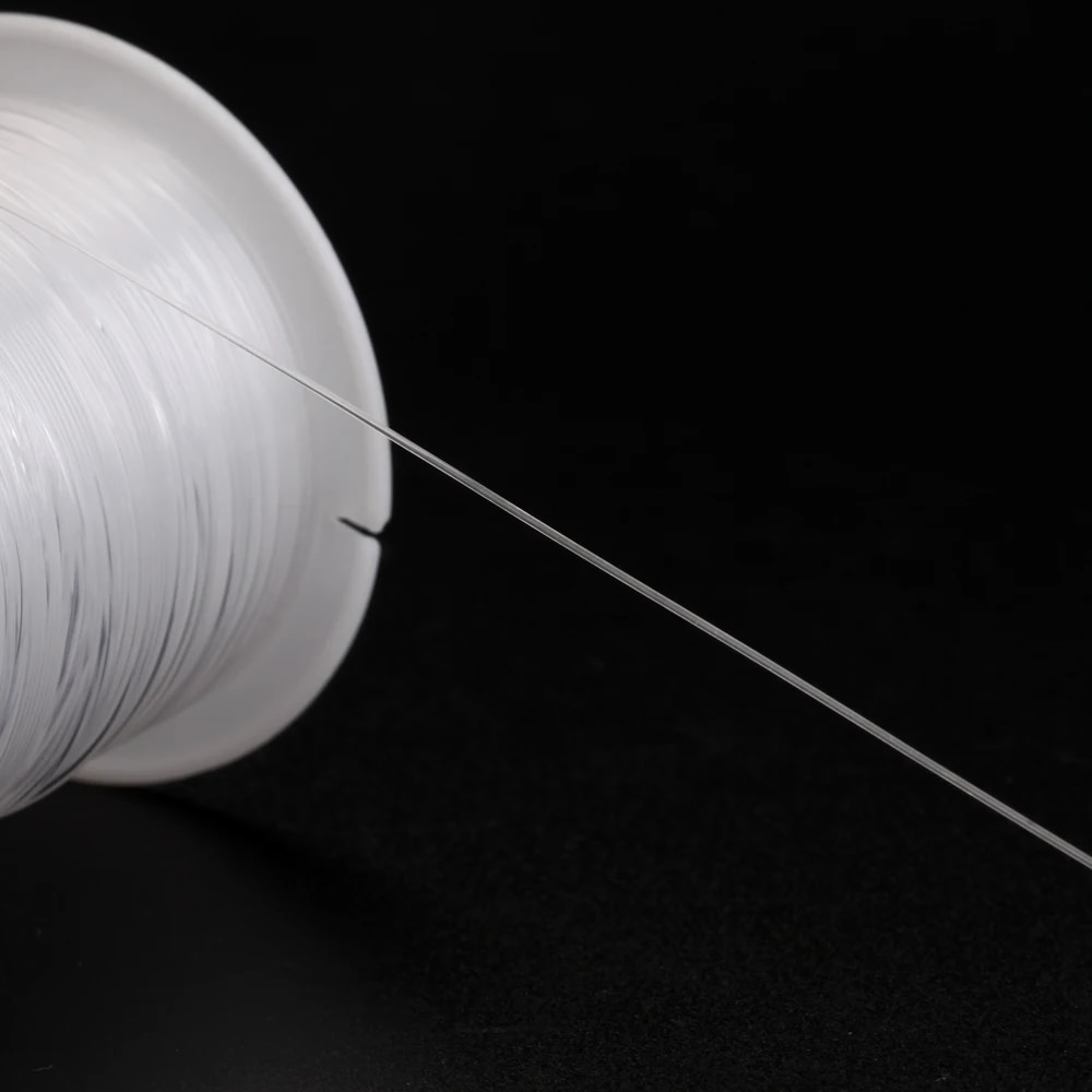 0.2-0.6mm White Fishing Line For Beads Wire Clear Non-Stretch Nylon String Beading Cord Thread For Jewelry Making Supply. 