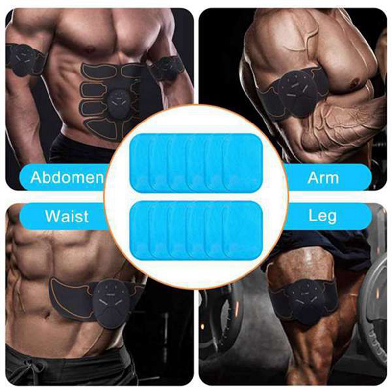 80Pcs Gel Pads for EMS Abdominal Trainer Muscle Stimulator Exerciser Slimming Machine Accessories. 