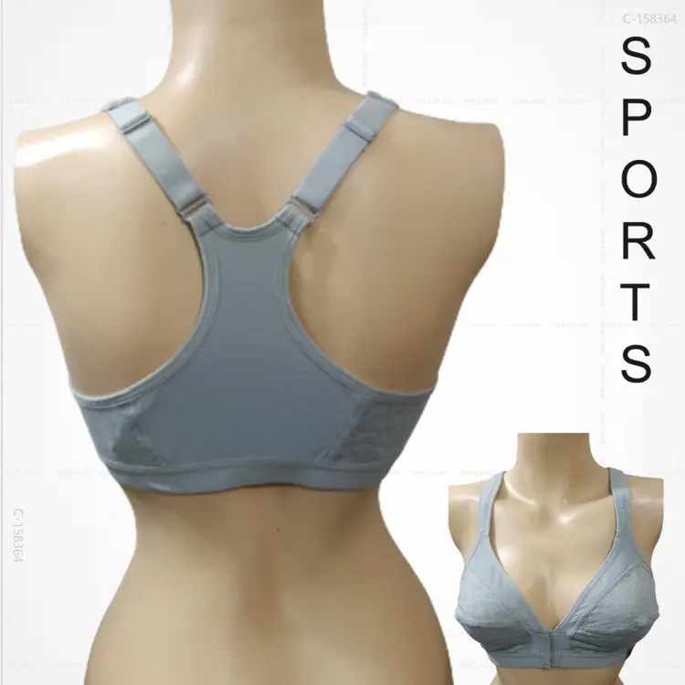 Womens Solid Padded Wired Front Open Bra
