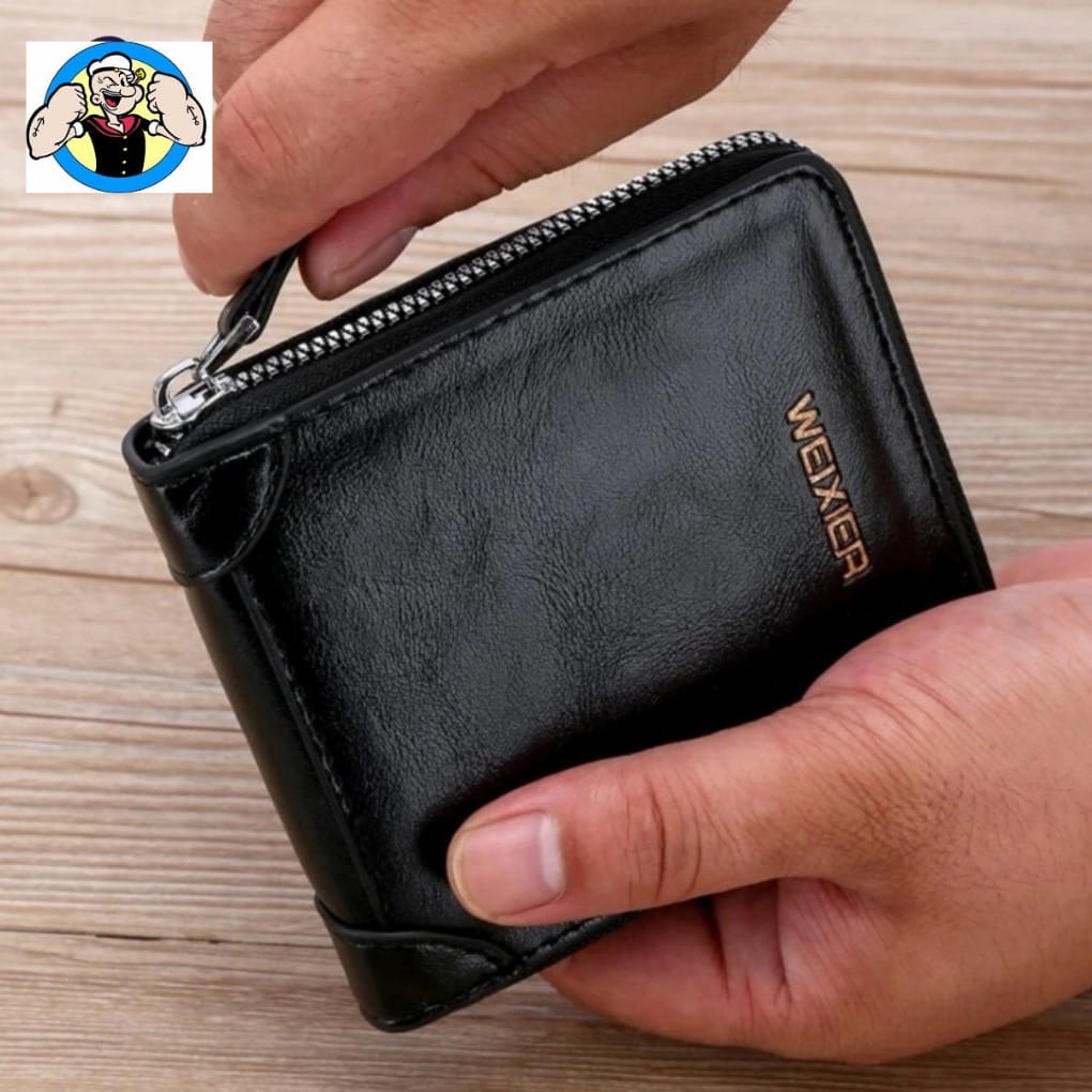 DECi Small Round Zip Wallet BLACK