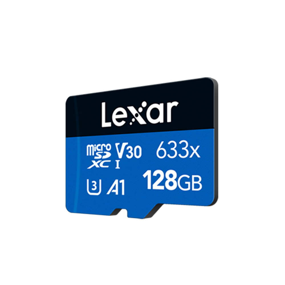 Lexar High-Performance 633x 128GB microSDHC microSDXC UHS-I Memory Card - Fast Video Capture and High Transfer Speed. 