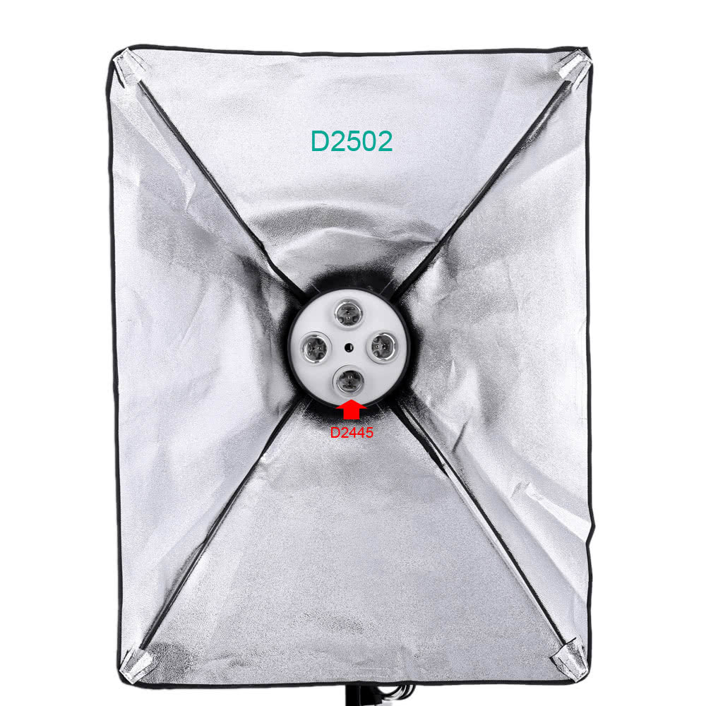 4 in 1 E27 Base Socket Light Lamp Bulb Holder Adapter for Photo Video Studio Softbox - all new. 