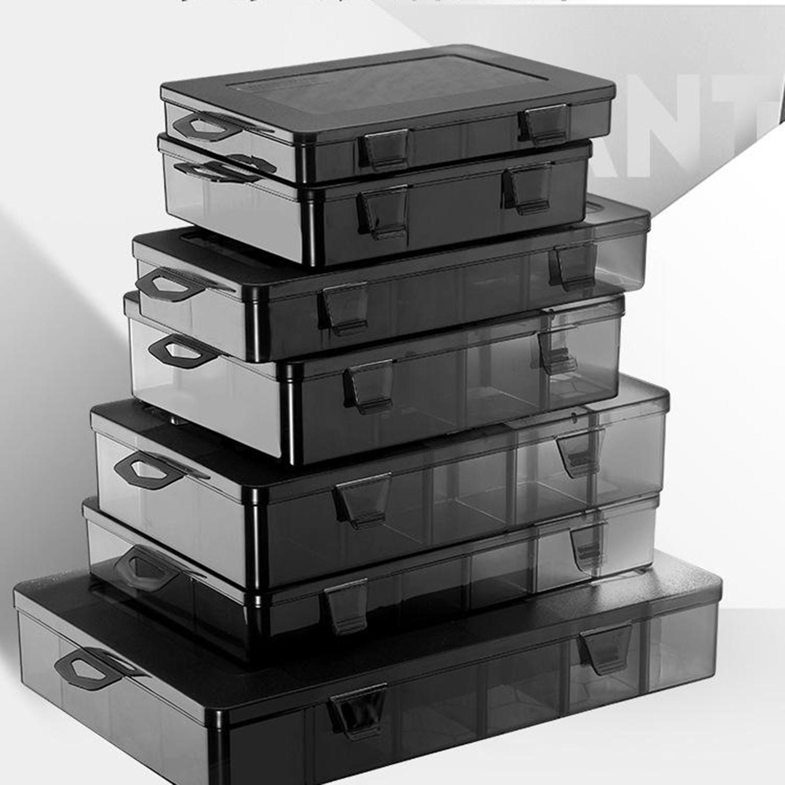 Box Organizer Container Multi-grids Hardware Box Storage for Screws Nuts and Bolts. 