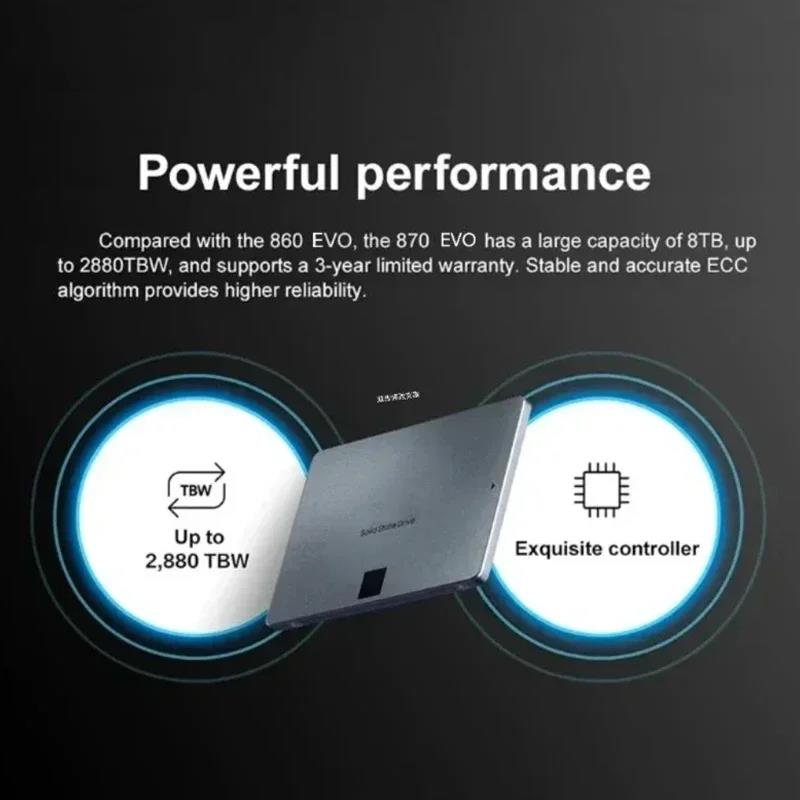 Xiaomi 4 TB Katı Hal Disk SSD 870 EVO 1 TB 2 TB Dahili HDD Sabit Disk Sata3 2.5 Inç Dizüstü Bilgisayar Mikrobilgisayar Masaüstü. 